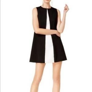 Rachel Zoë Wool Blend Colorblock Dress